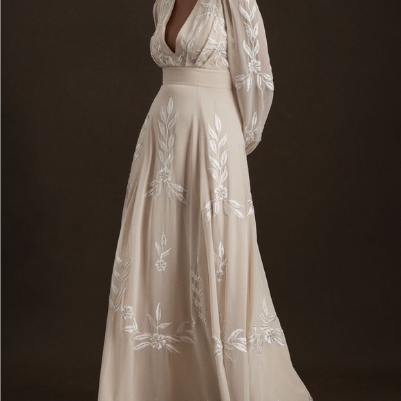 NWT BHLDN Wedding Dress Size 12 (Anthropologie Wedding Line) - Picture 8 of 8